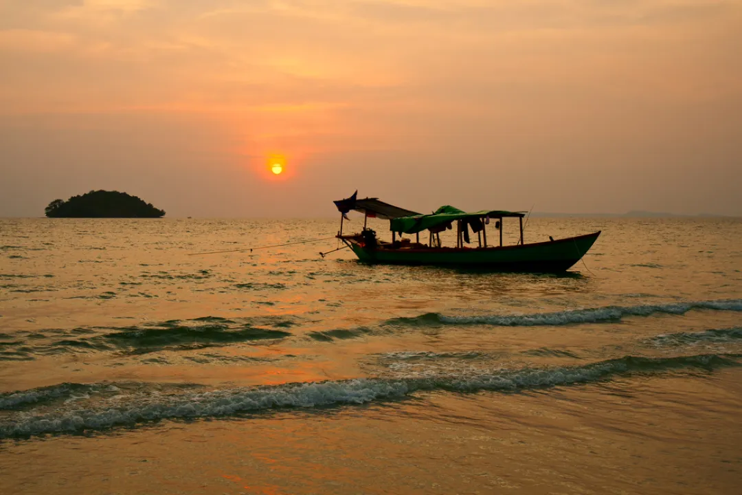 Sunset on the beach 