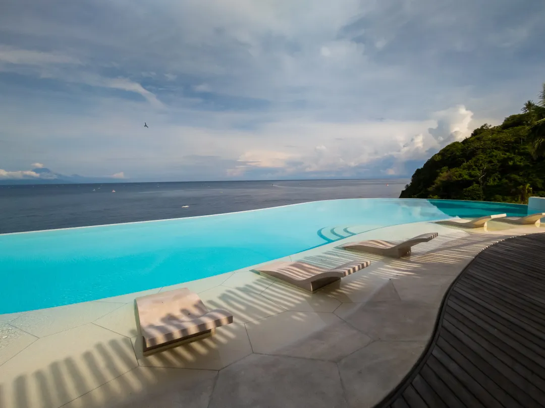 Royal Avila Resort and Spa - Infinity Pool at dusk