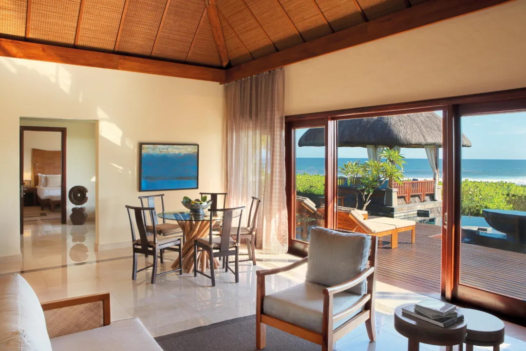 Oceanview Double Suite Pool Villa Two Bedroom - Seating Aeria