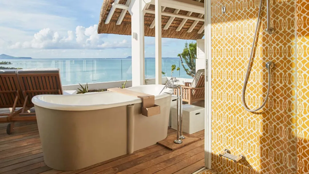 Lux Grand Gaube - Sea View from the Outdoor shower