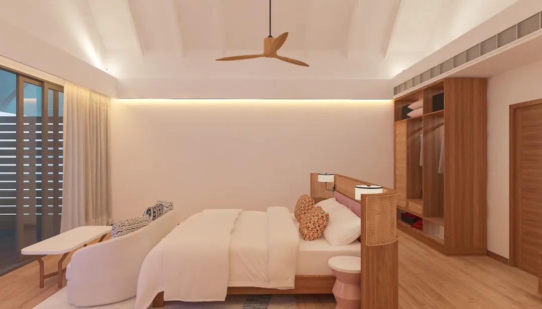 Two Bedroom Party Suite with Private Pool - King Bedroom