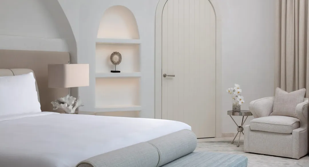 Royal Santorini Duplex Suite - Bedroom View