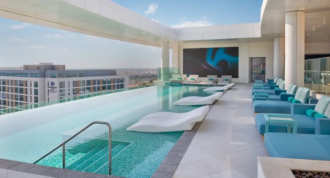 The WB Abu Dhabi Curio Collection by Hilton - Rooftop Pool with Lounge