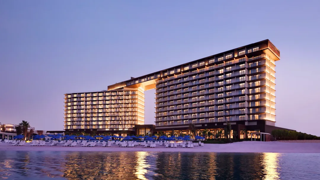 Movenpick Resort Al Marjan Island - Hotel Over View after Sunset