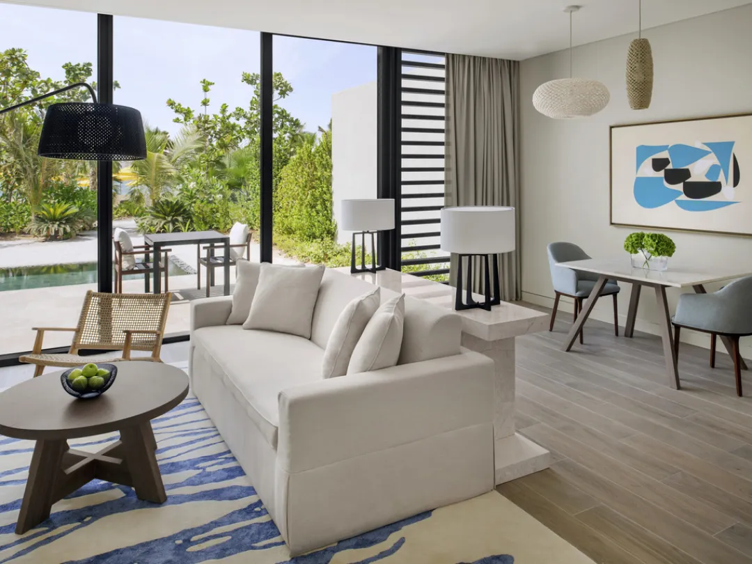 Al Marjan Beachfront Suite with Private Pool - Seating Aeria
