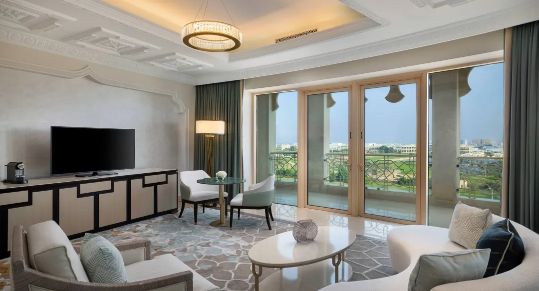 Two Queen Beds Premier Golf Course View Room -Seating Aeria with View