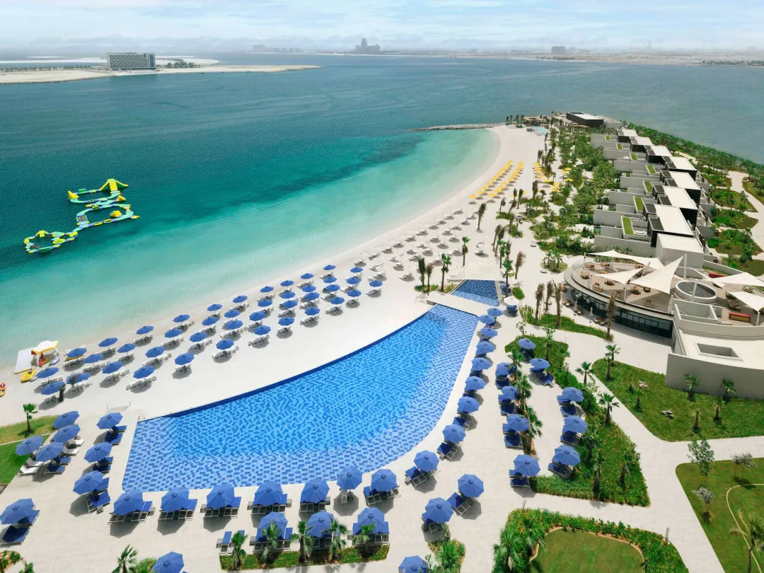 Movenpick Resort Al Marjan Island - Pool Aerial View