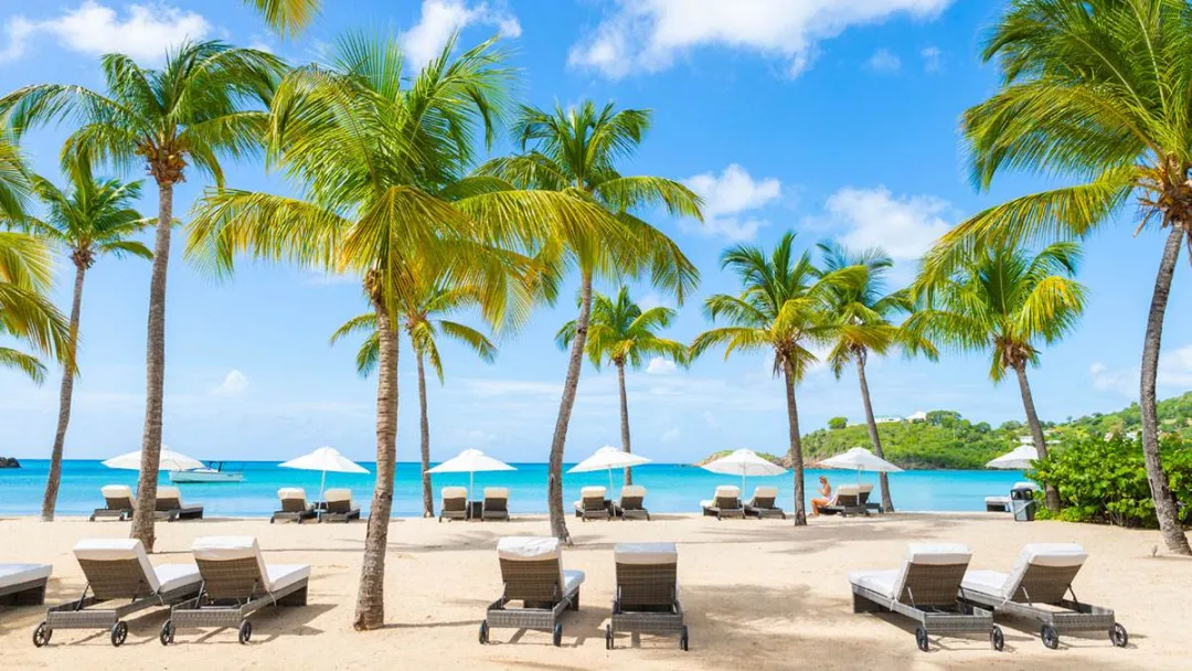 Carlisle Bay Antigua - Private Beach View