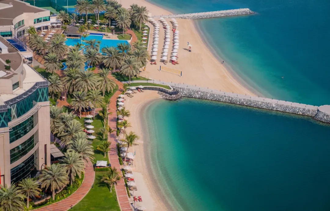 Beach Rotana Hotel Abu Dhabi - Aerial View