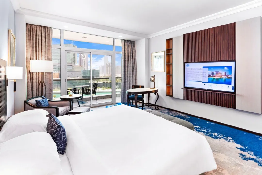 Beach Rotana Hotel - Spacious Sea view room with balcony and lounge access - King Bed