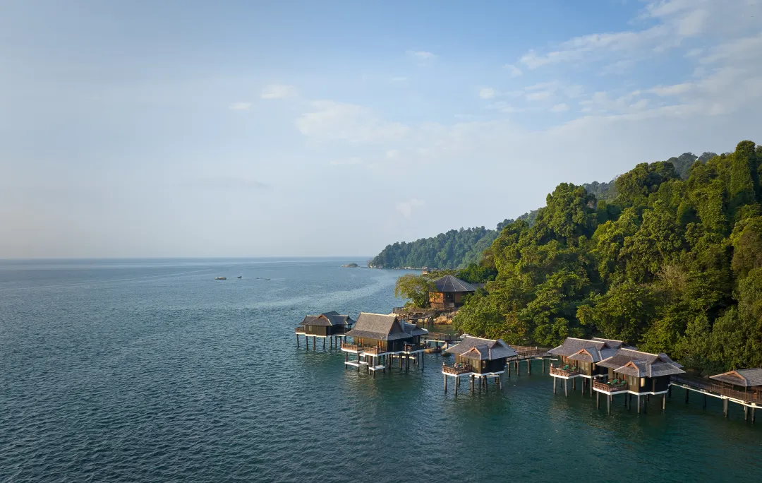 Pangkor Laut Resort - Aerial View of Sea Villas
