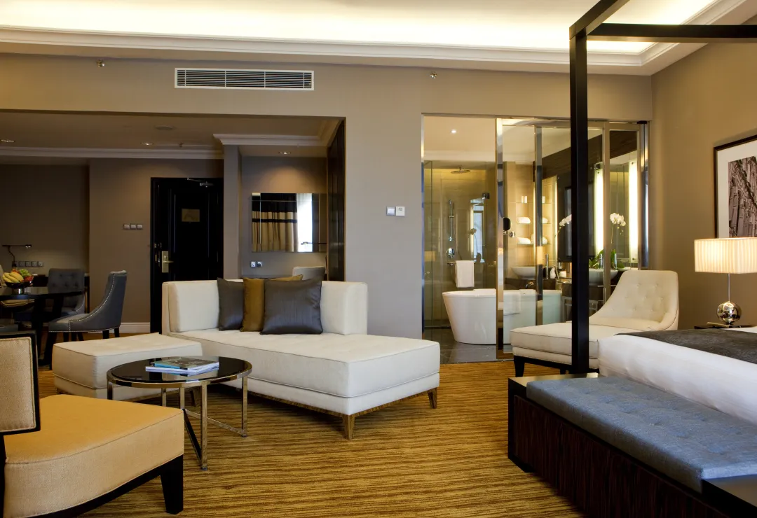 Junior Suite - Bedroom with Seating Aeria