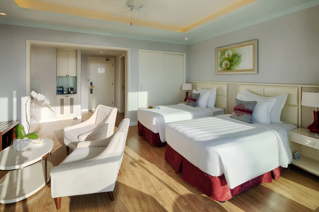 Studio City View Two Single Beds -Twin Bed View