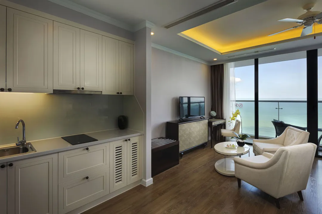 Studio Ocean View Two Single Beds - Seating Aeria