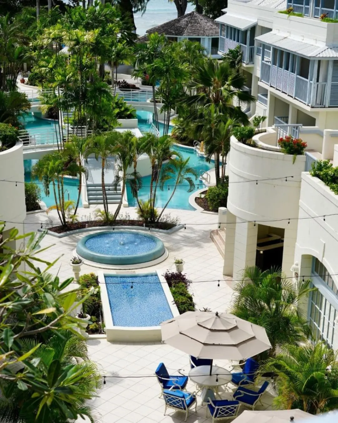 Savannah Beach Club - Pool Aerial View