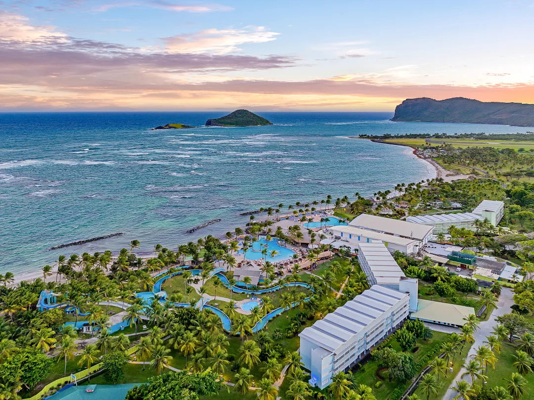 Coconut Beach Resort and Spa - Resort Sunset Aerial