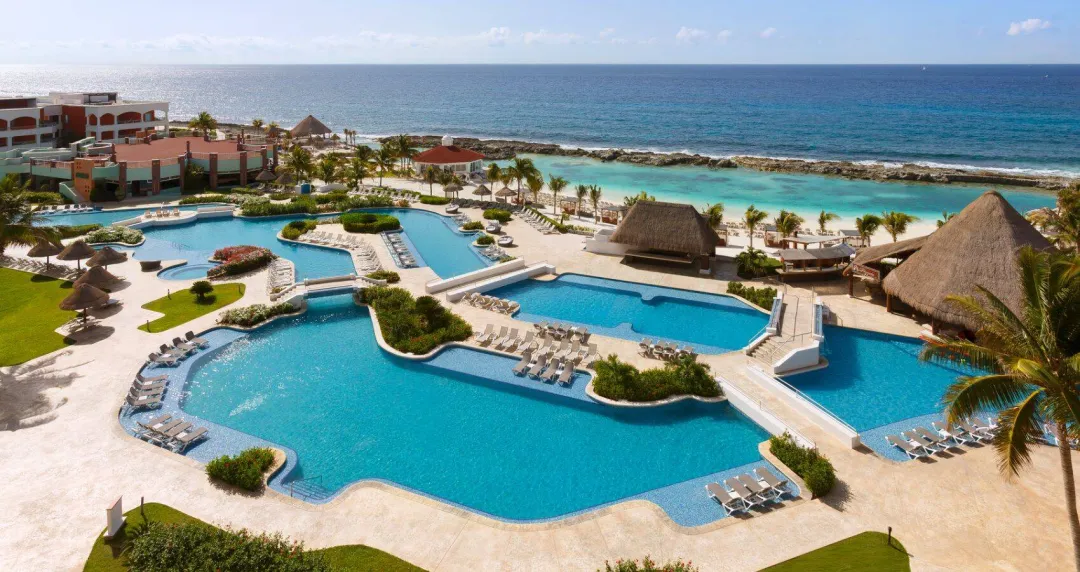 Heaven at Hard Rock Hotel Riviera Maya - Family Beach Aerial View