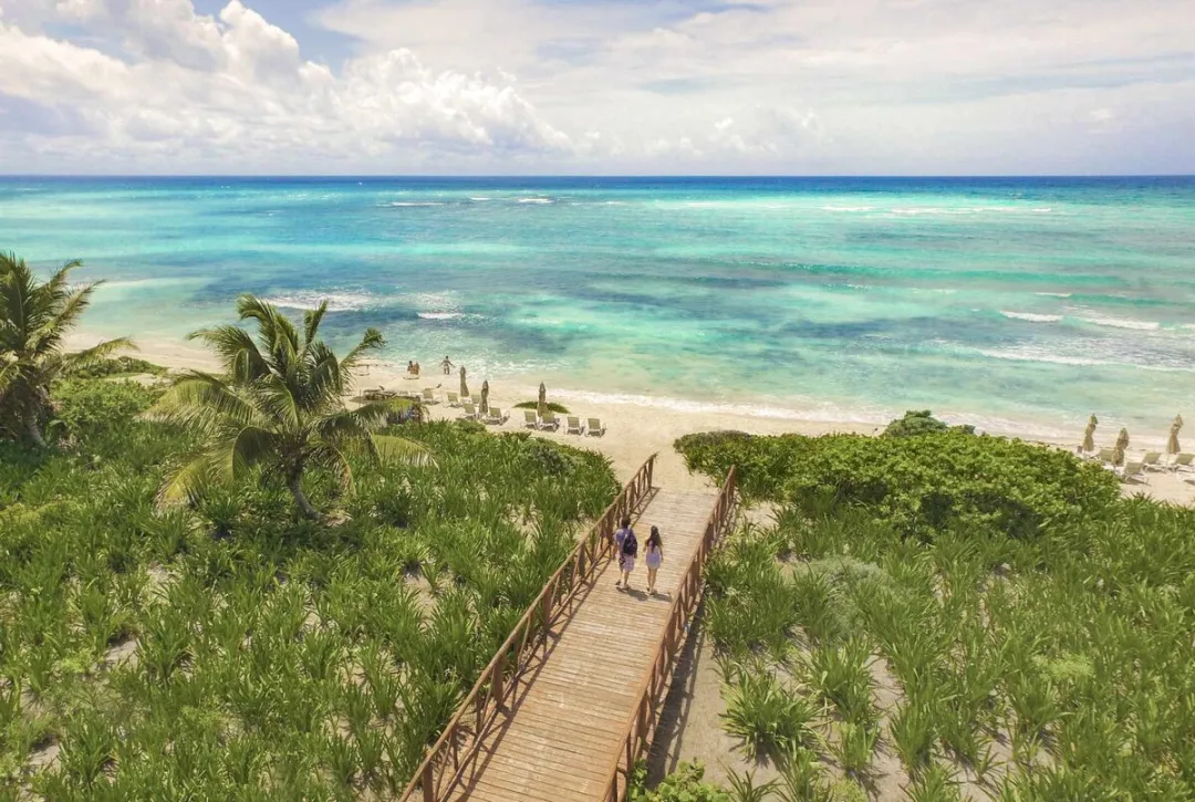 UNICO 20 87 Hotel Riviera Maya - Beach Aerial View