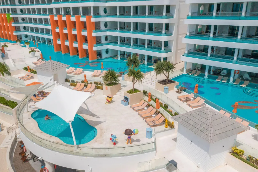 Nickelodeon Hotels & Resorts Riviera Maya - Hotel Pool Aerial View