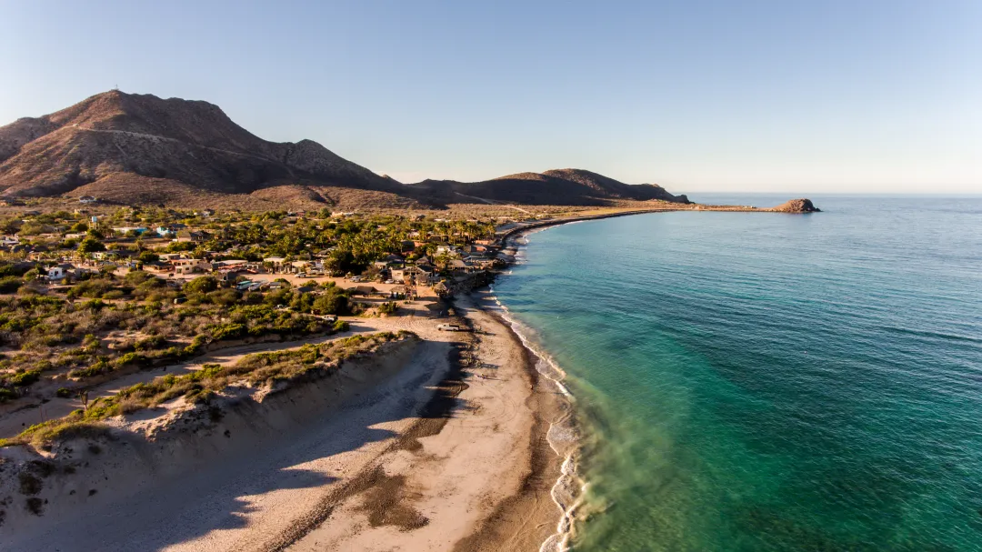 Aerial views from Cabo Pulmo national park, Baja California Sur, Mexico.