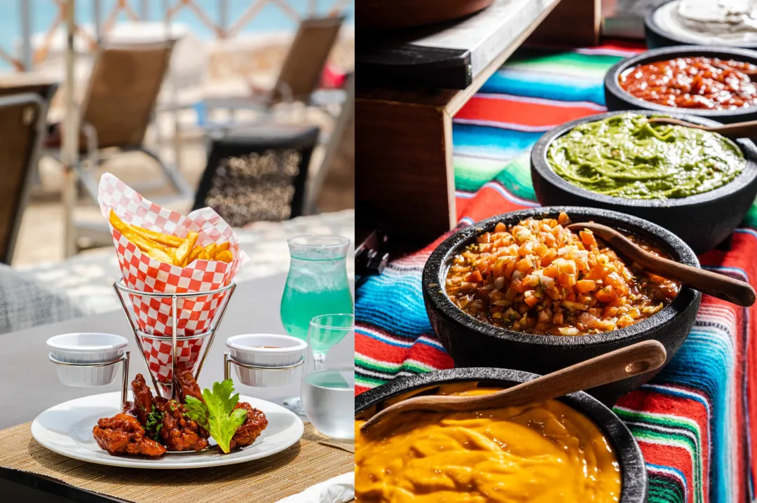 The Palms Beach Grill or Cantina Paradiso