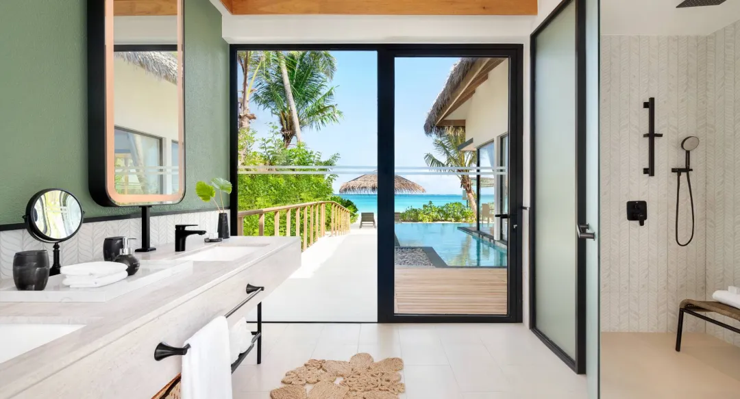 Hilton Maldives Amingiri Resort and Spa - One Bedroom Beach Pool Villa - Bathroom