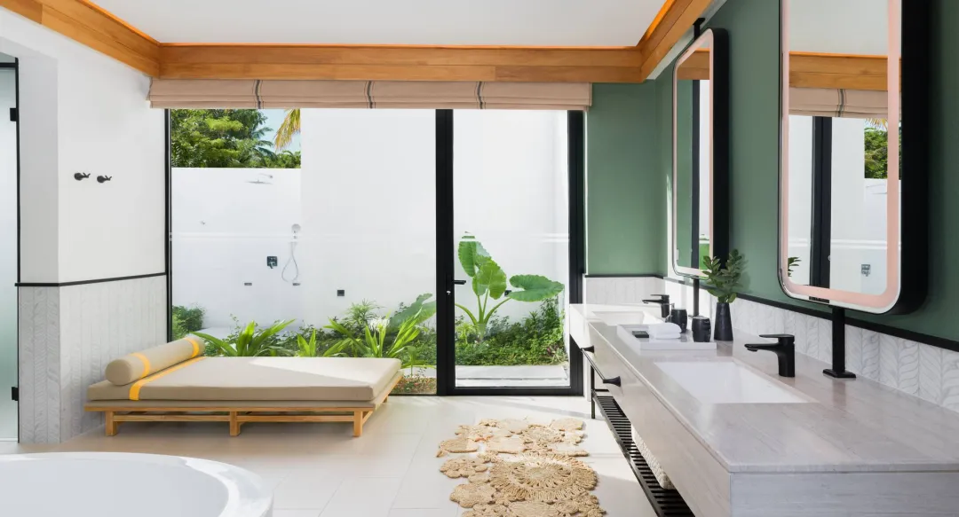 Hilton Maldives Amingiri Resort and Spa - One Bedroom Family Beach Pool Villa - Bathroom