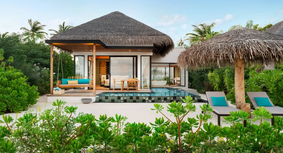 Hilton Maldives Amingiri Resort and Spa - One Bedroom Family Beach Pool Villa - Exterior