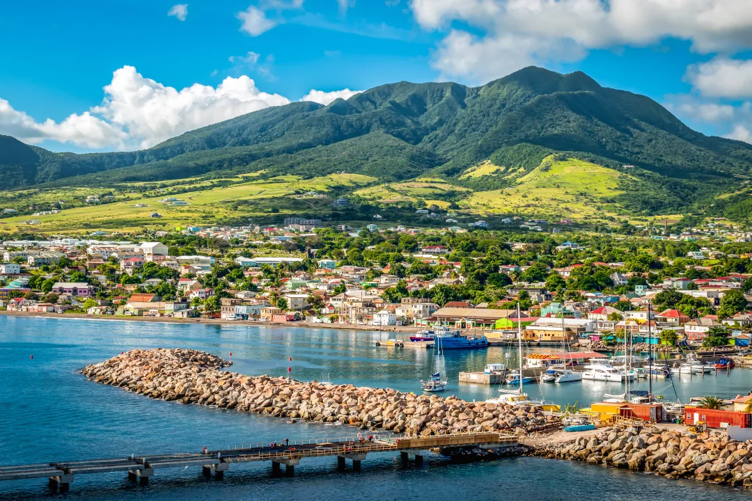 Landscape of St Kitts Island