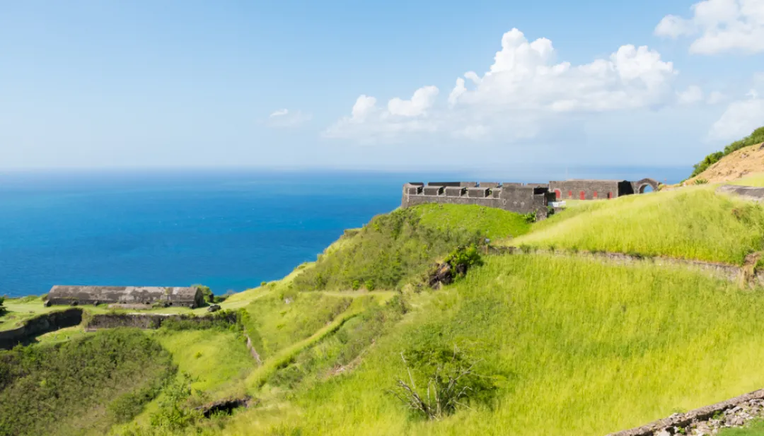 Brimstone Hill Fortress landscape 
