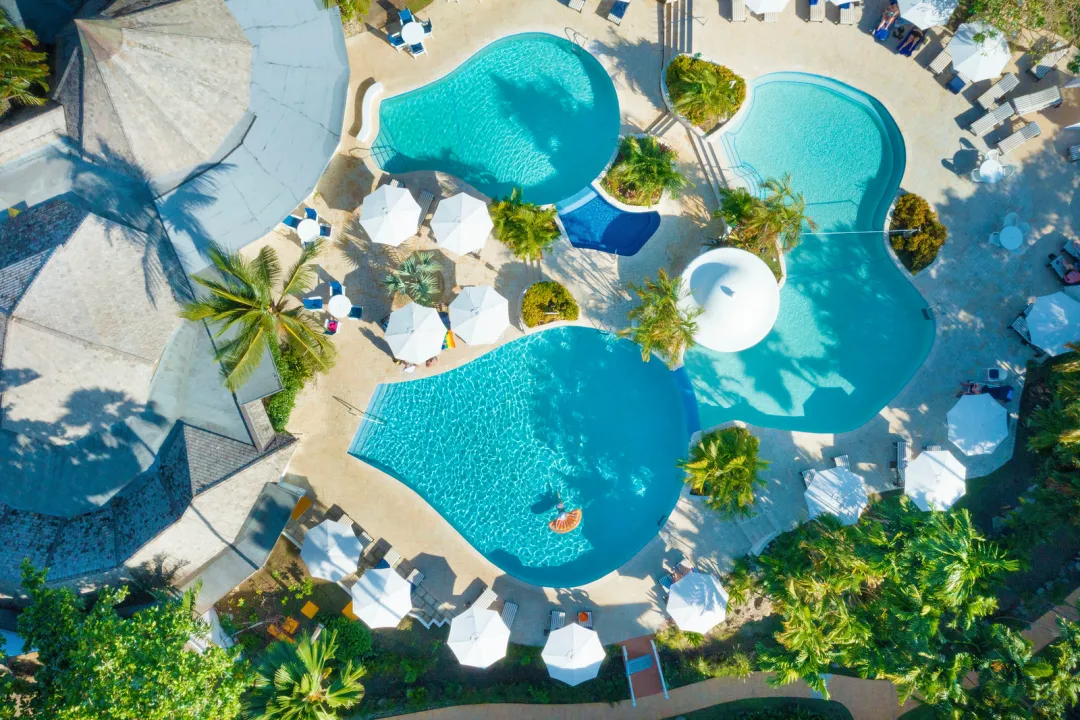 The Club Barbados - Pool Ariel View