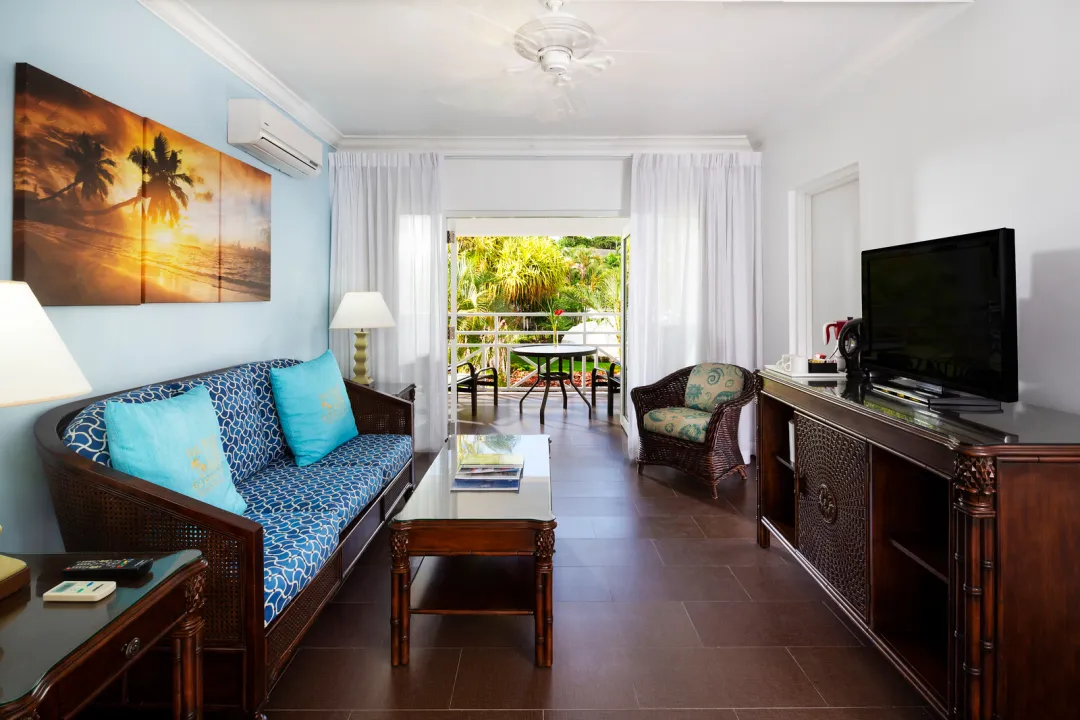 The Club Barbados - One Bedroom Garden View Suite - Living Area