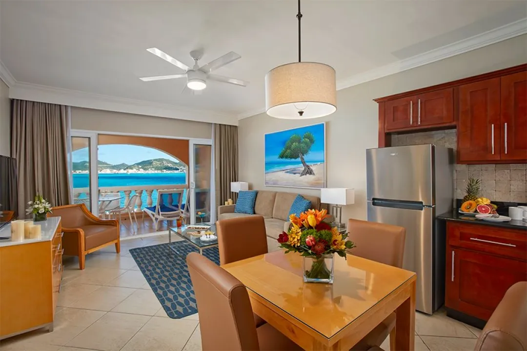 One Bedroom Suite - Living Room with View