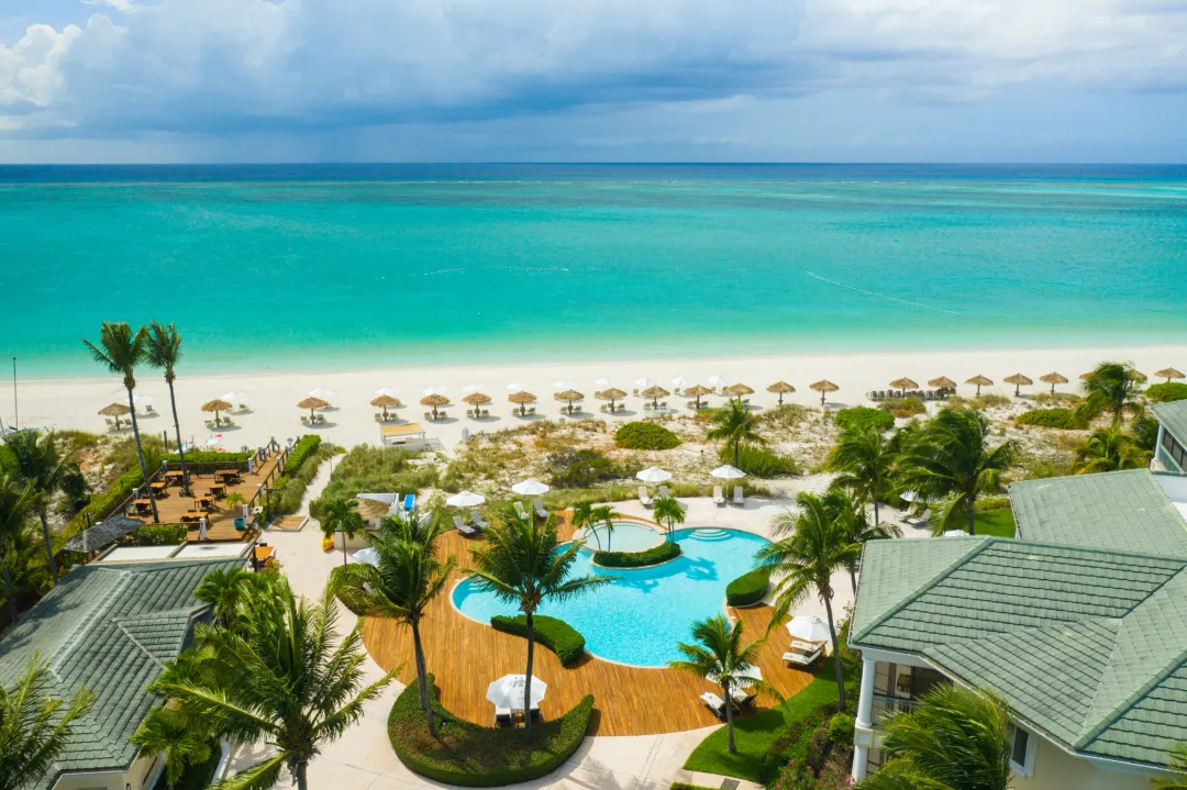 The Sands at Grace Bay - Pool Aerial View