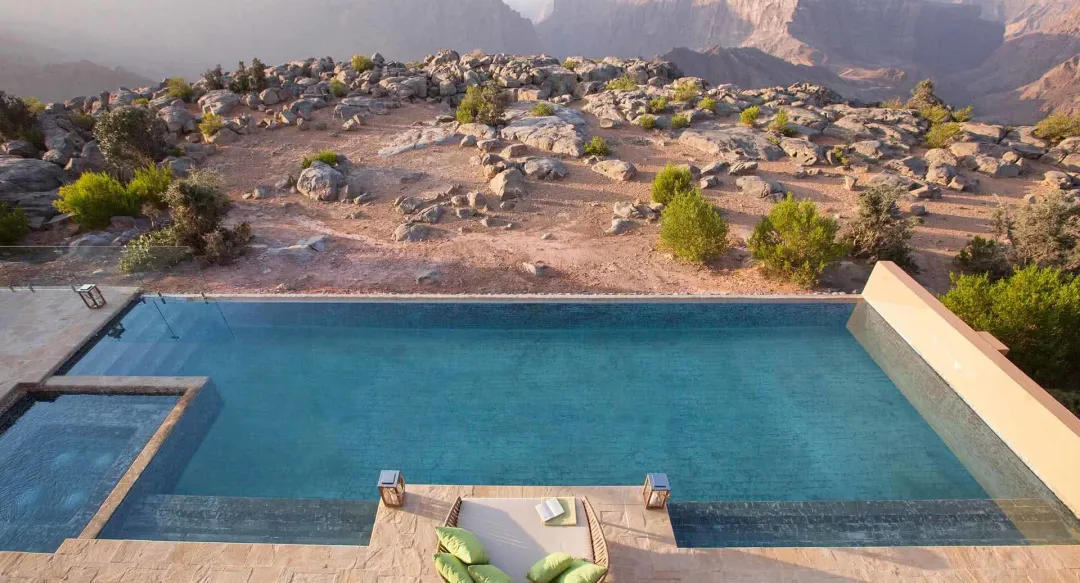 Anantara Al Jabal Al Akhdar Resort - Private Outdoor Pool with Mountain View
