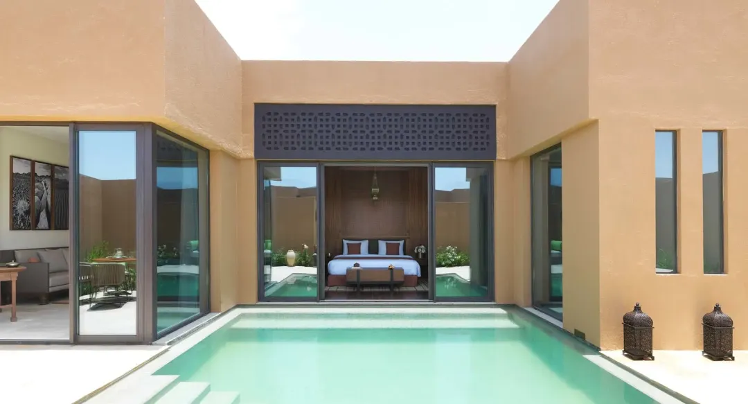 One Bedroom Deluxe Garden Pool Villa - Bedroom Pool View