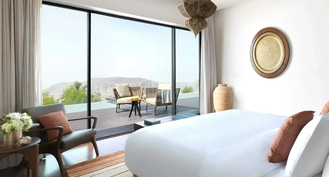 One Bedroom Cliff Pool Villa - Bedroom