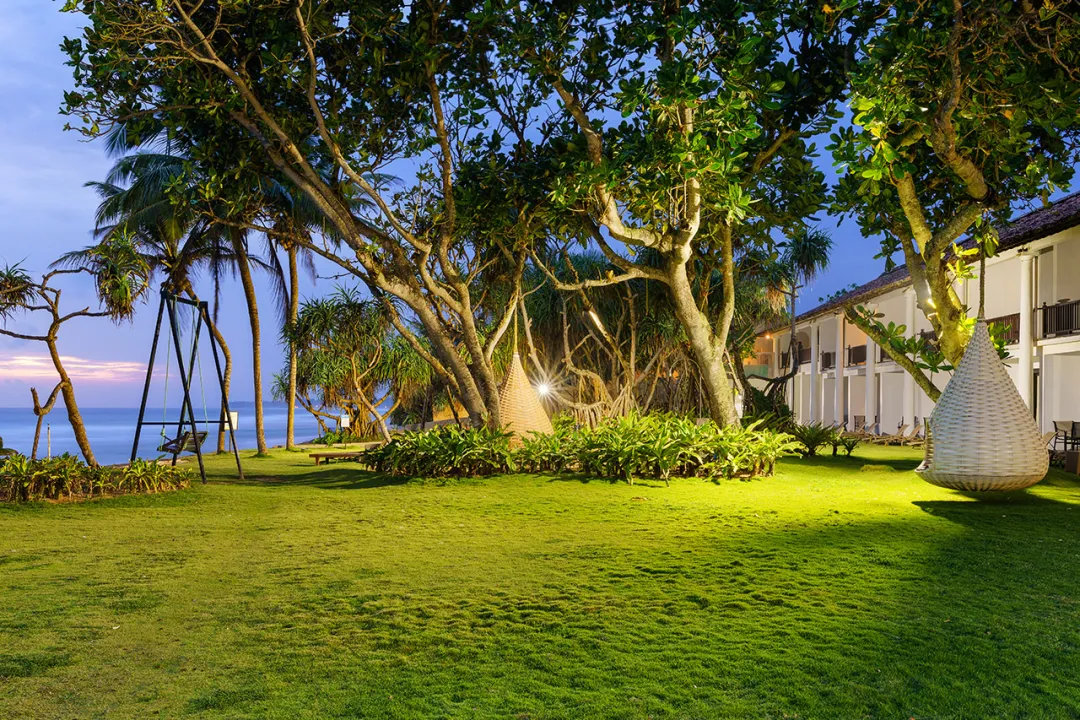 The Fortress Galle - Garden at night
