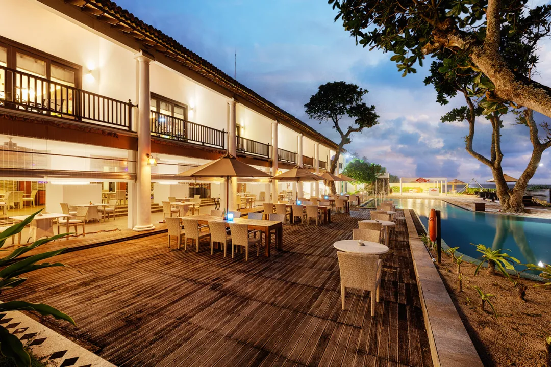 The Fortress Galle - Pool Deck in the evening