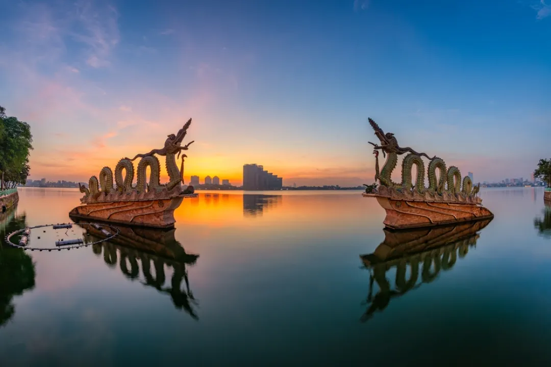 West Lake Dragons statue in Hanoi