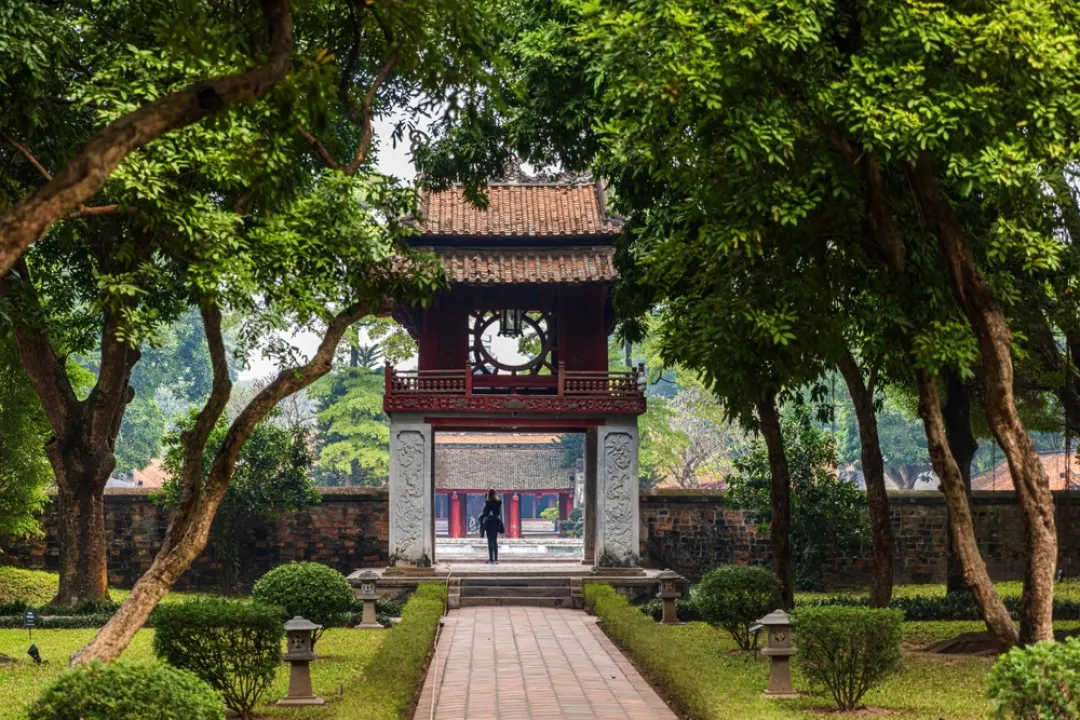 The Temple of Literature Van Mieu in Hanoi