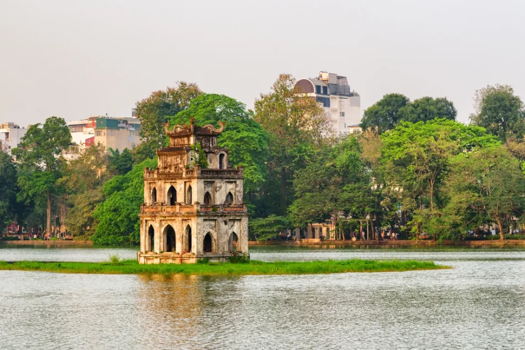 Historic centre of Hanoi in Vietnam