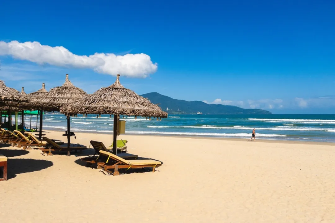 Scenery of My Khe Beach located in Da Nang