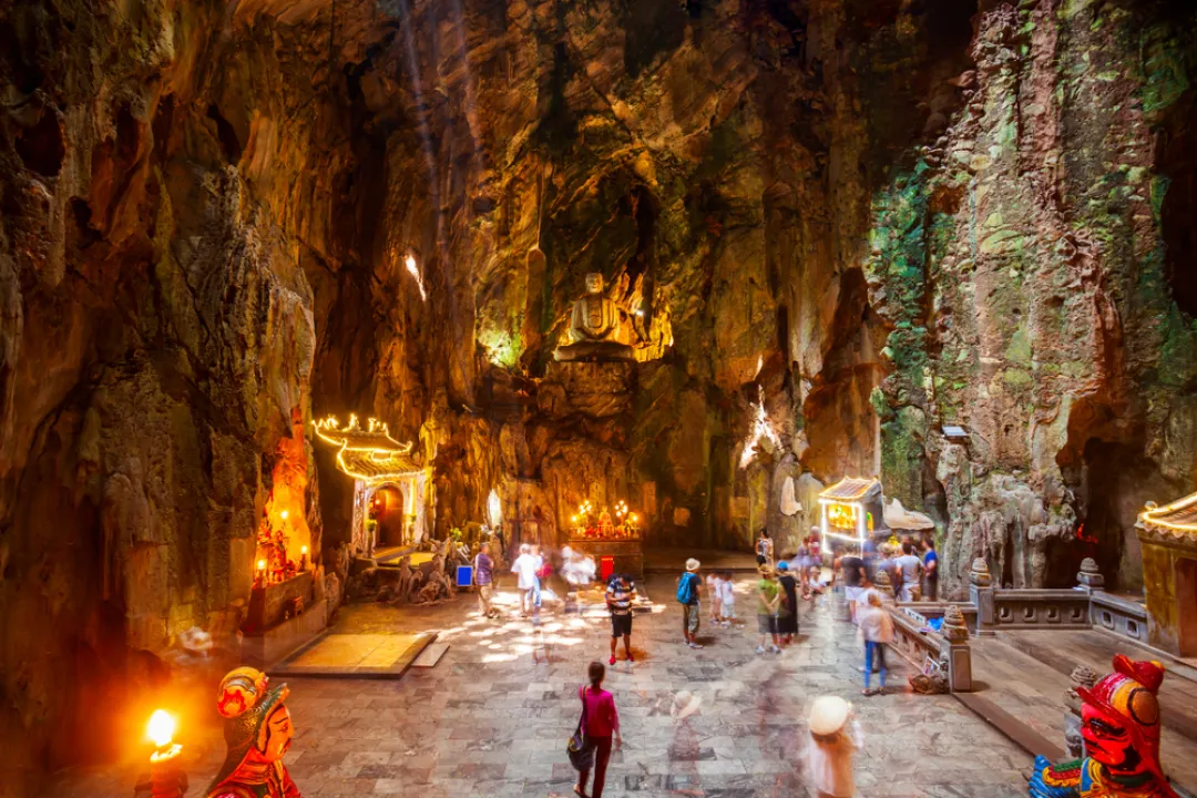 Marble mountains cave in Danang city