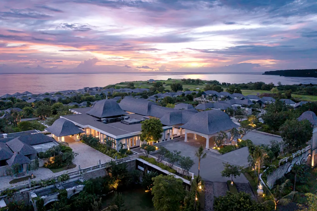 Jumeirah-Bali-Resort-Aerial-View-after-Sunset