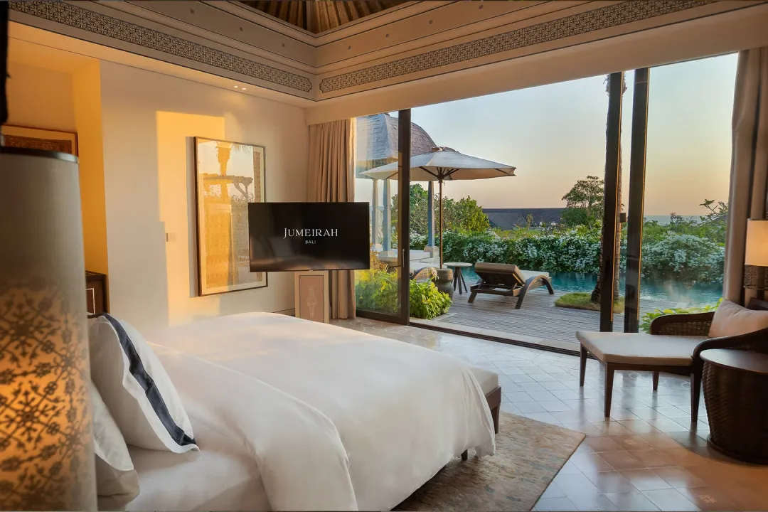 One-Bedroom-Residence-with-Private-Pool-Bedroom-with-Pool-View