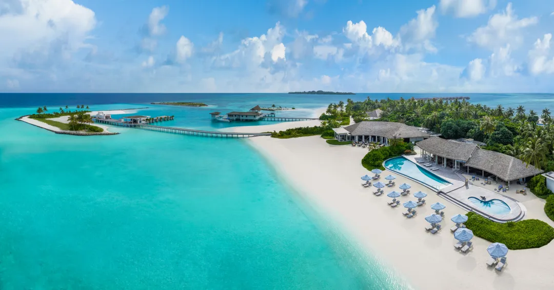 Le Meridien Maldives - Velaa Beach & Pool - Aerial Shot