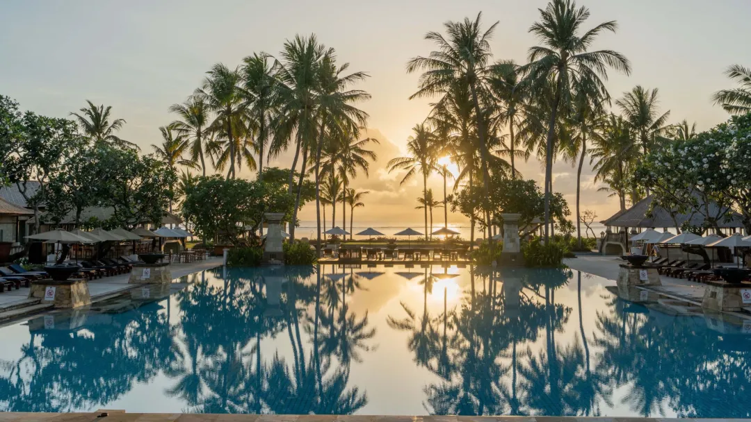 Conrad Bali - Main Pool with Sunset View