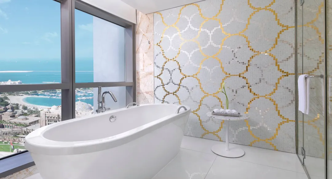 Conrad Abu Dhabi - Twin Deluxe Rooms with sea view- Bathtub