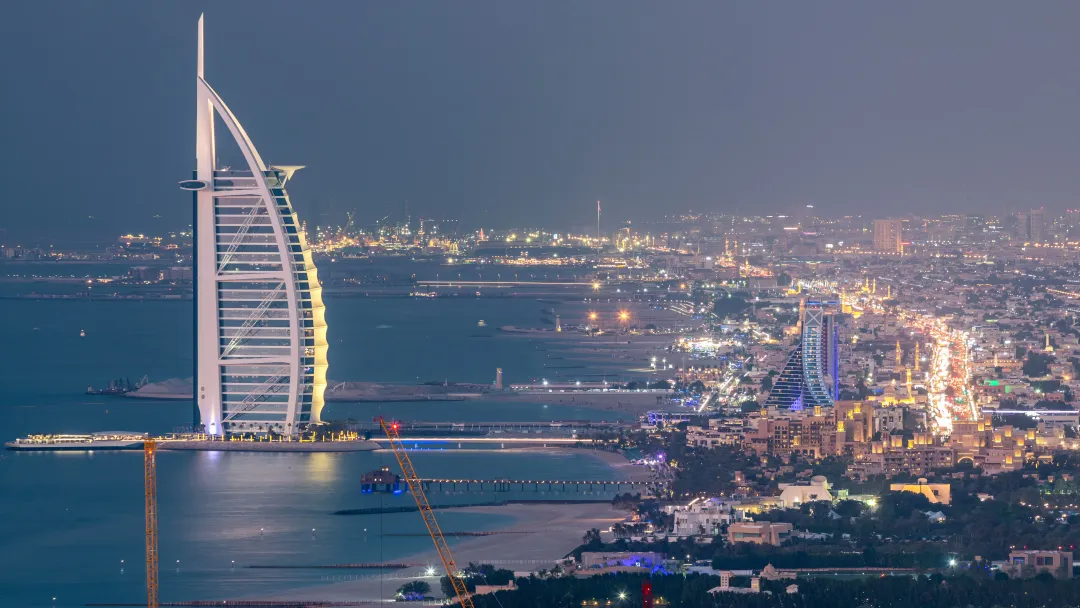 Jumeirah Burj Al Arab Hotel - Night View